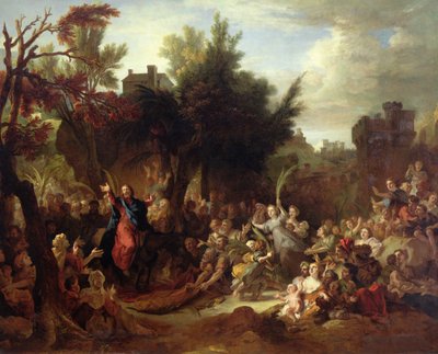 エルサレムへのキリストの侵入、1720年 作： Nicolas de Largillière